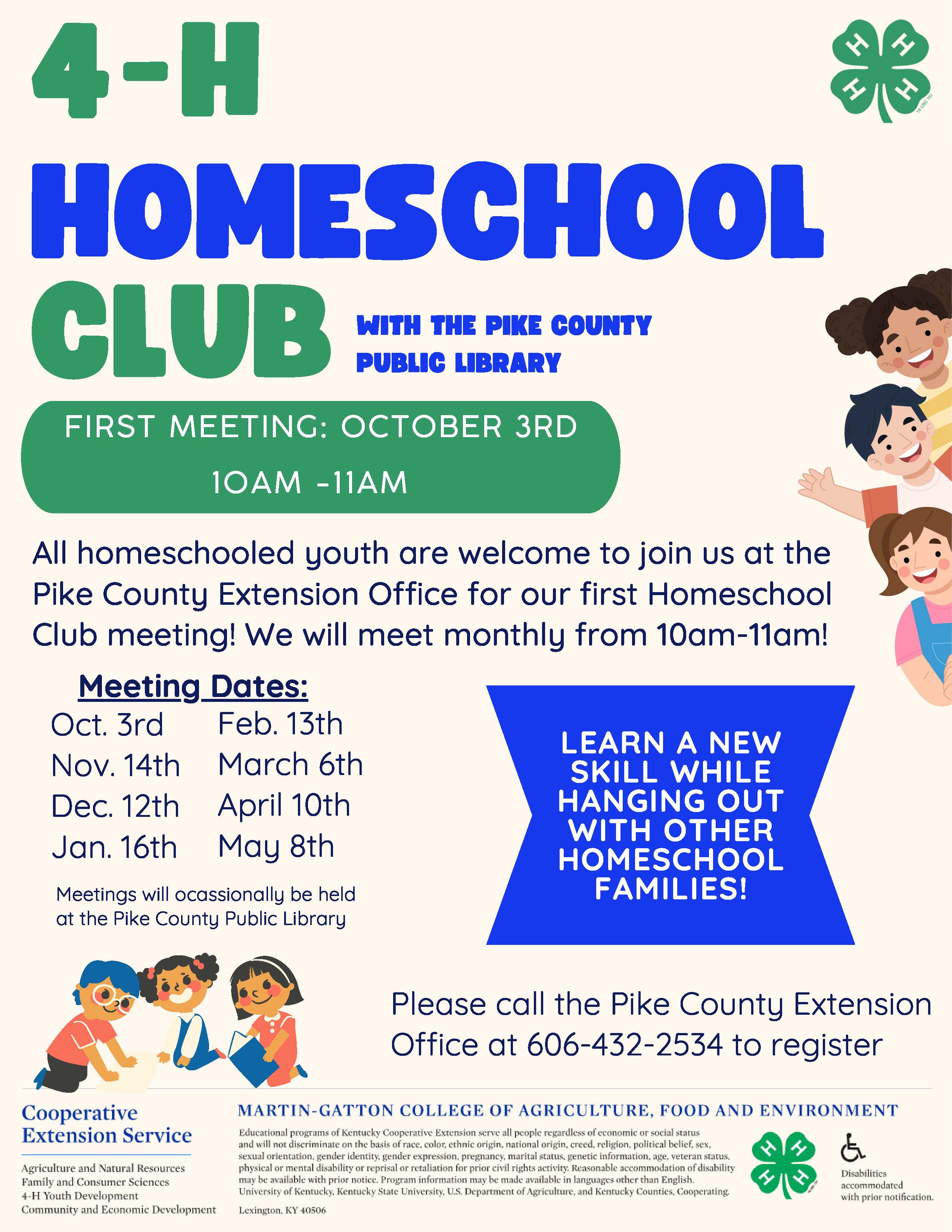 Pike County 4-H Homeschool Club