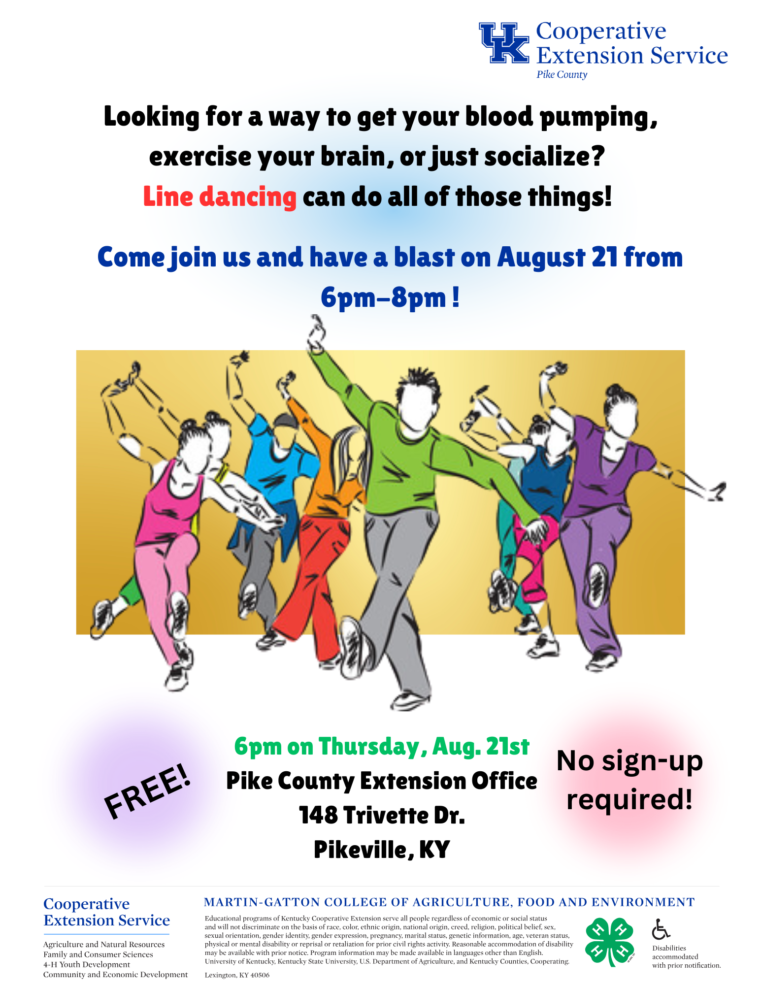 Line Dancing Flyer